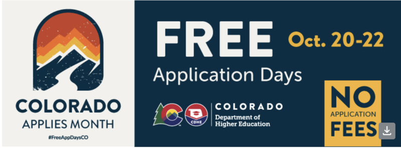 Colorado logo with yellow, blue and red colors