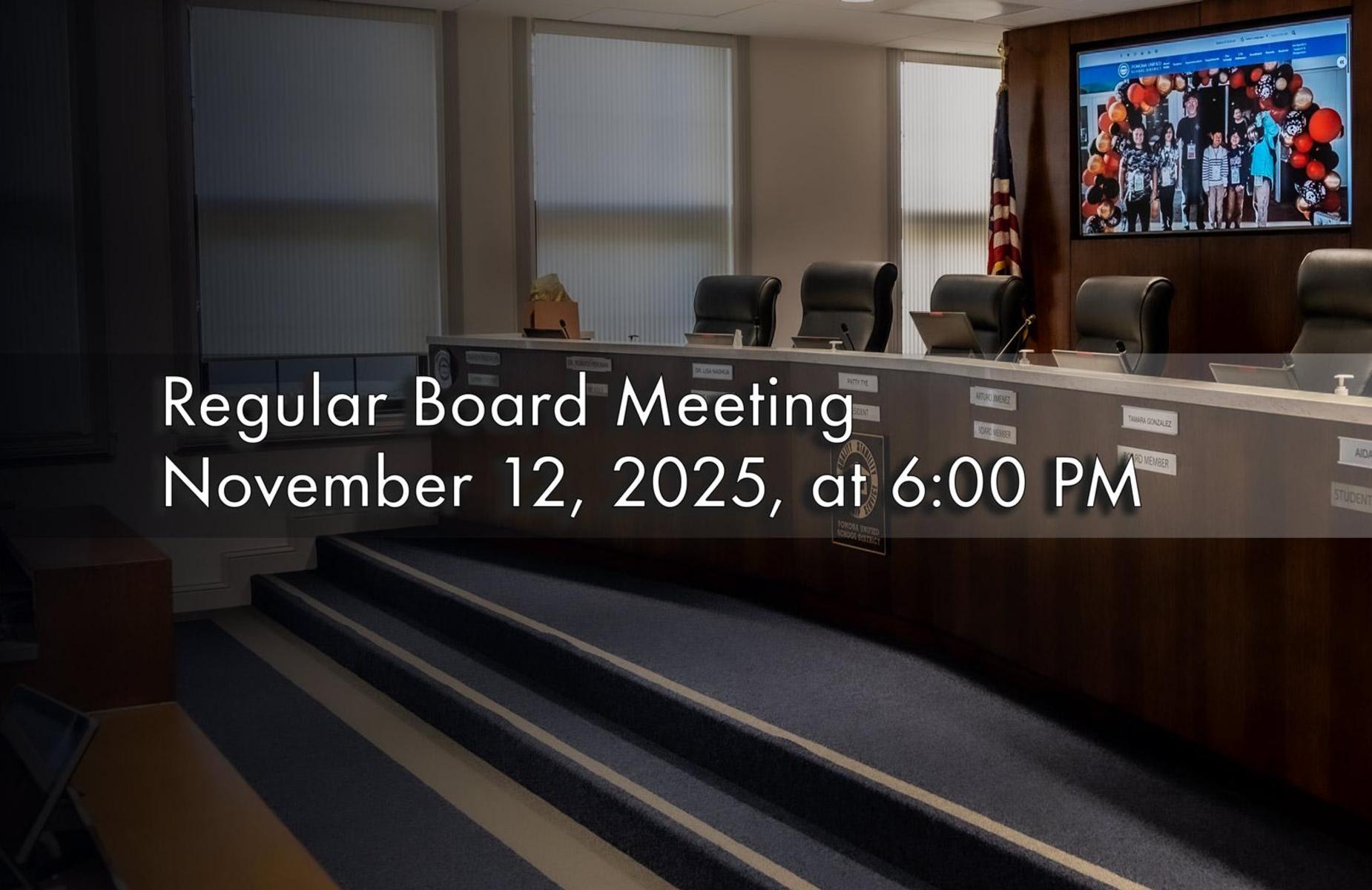 Regular Board Meeting