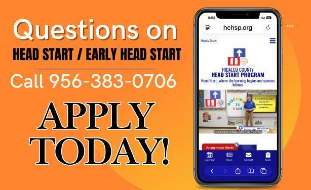 Questions on Head Start and Early Head Start please call graphic