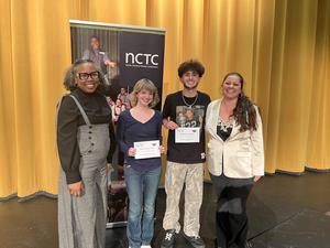 TJCA student holding more awards