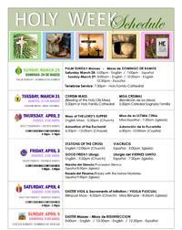 Holy Week Schedule Thumbnail Image