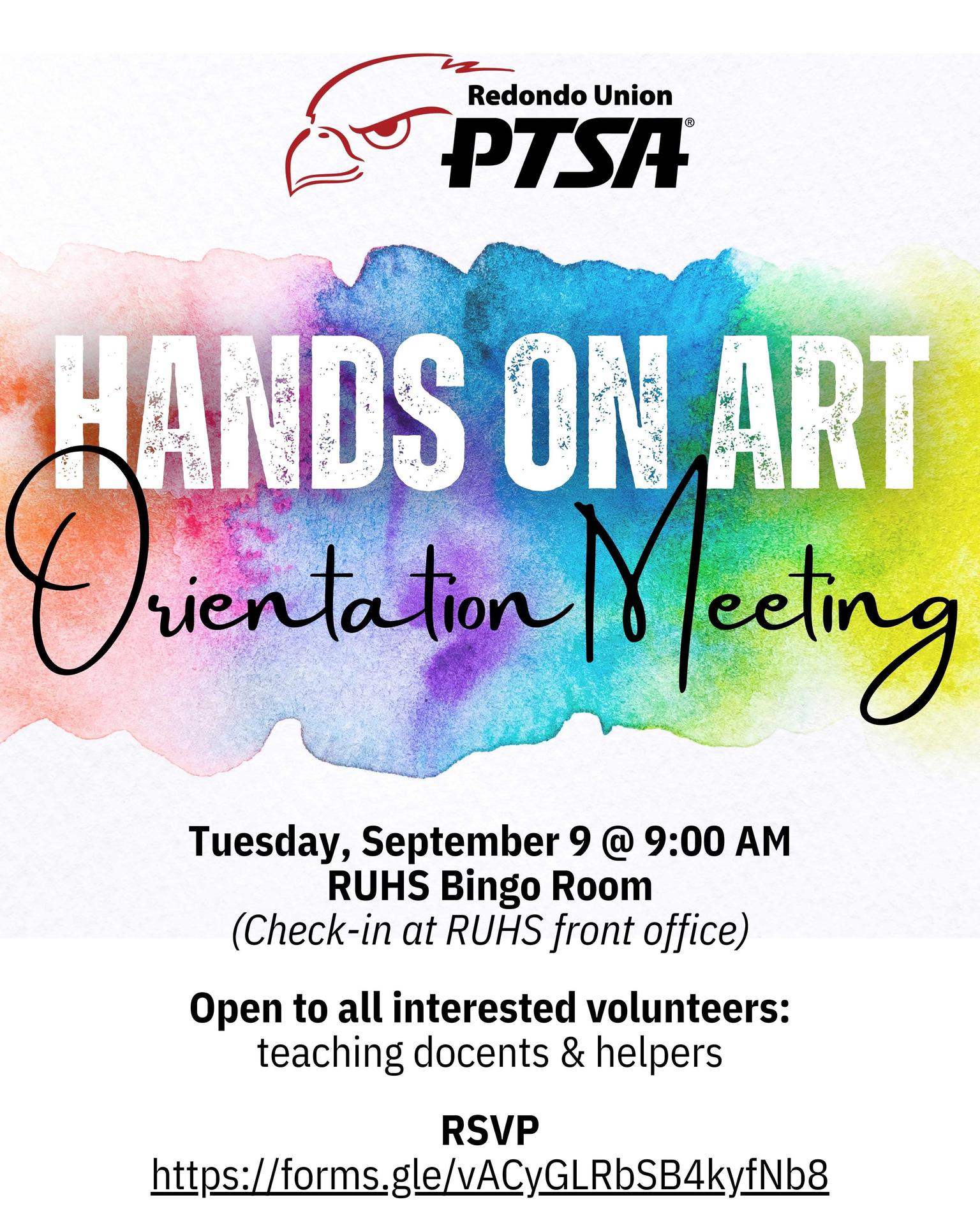 Hands on Art Orientation Meeting