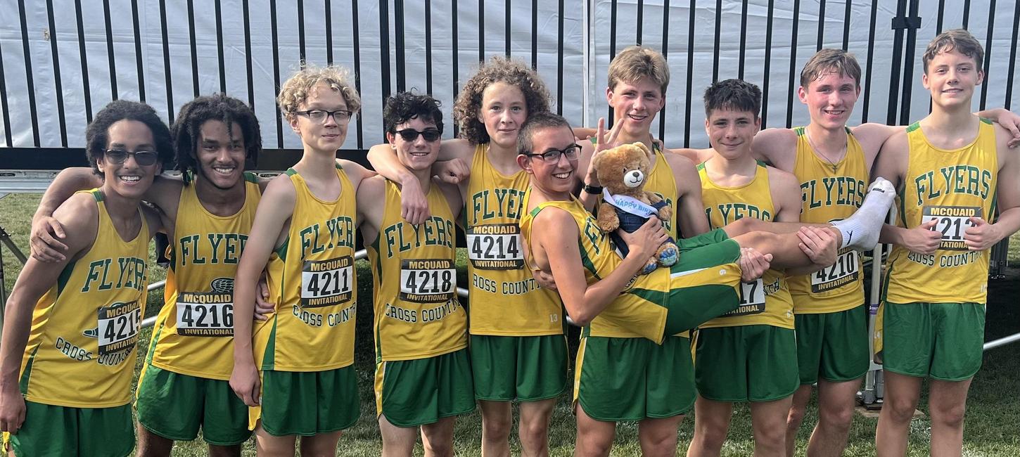 Boys varsity cross country team