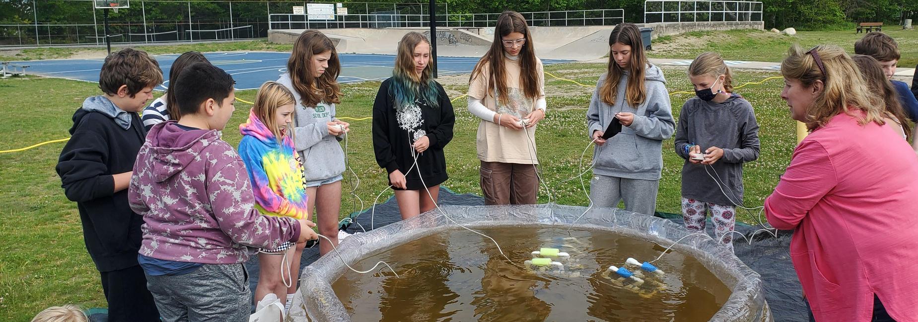 Testing ROVs in pool
