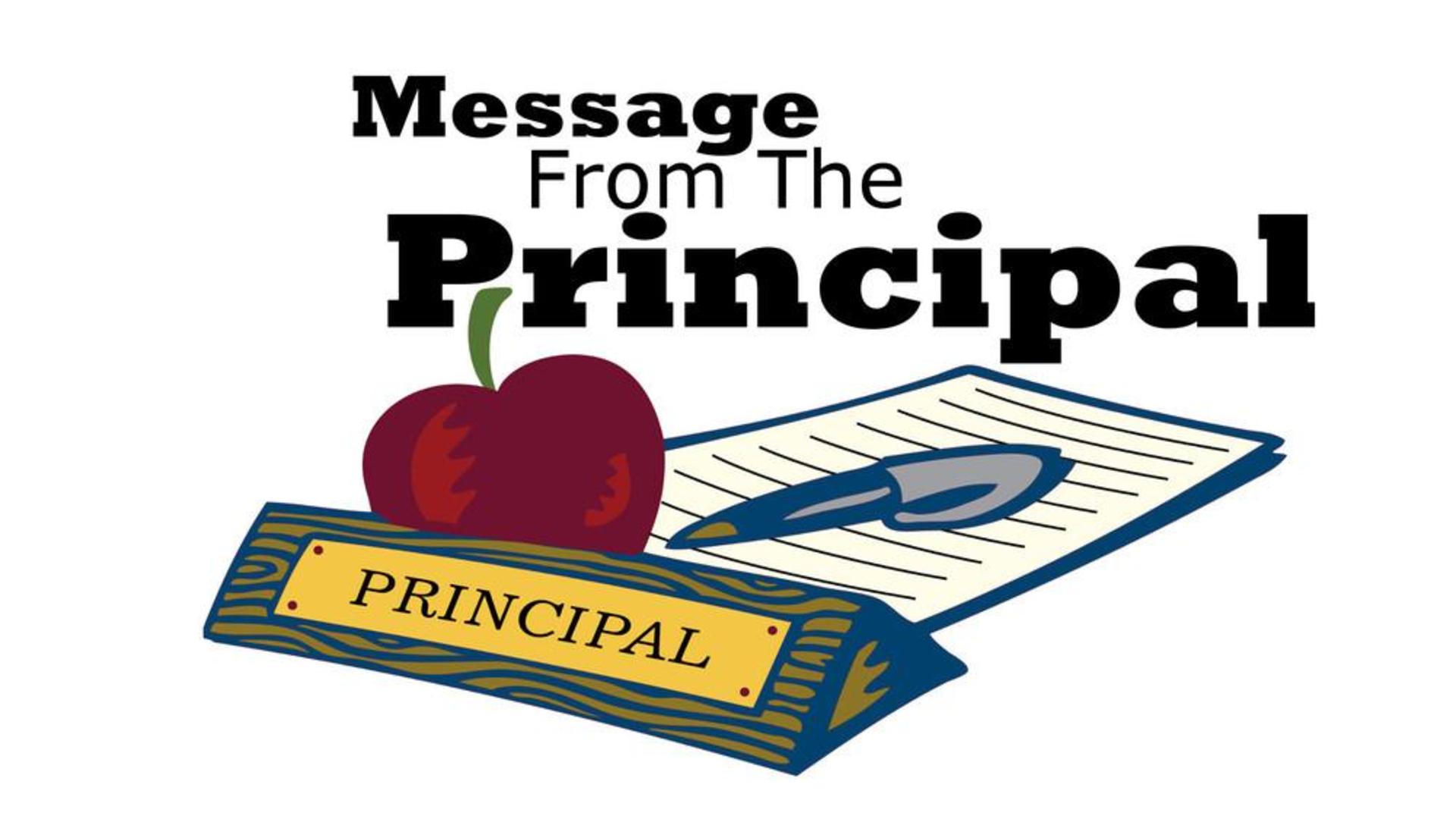 Principals message clipart