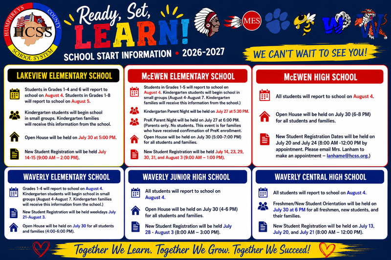 2026-27 School Year Start Info