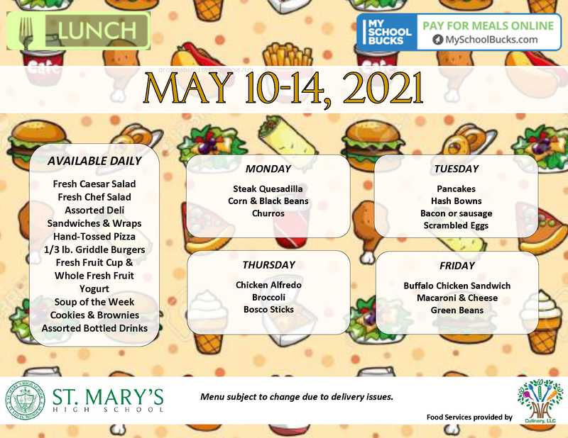 Check out this week's lunch menu!