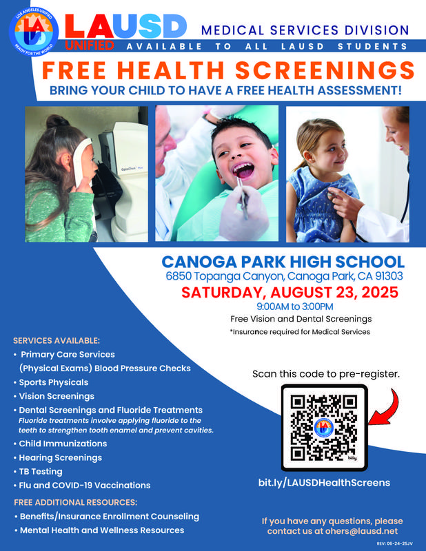 BRING YOUR CHILD TO HAVE A FREE HEALTH ASSESSMENT!
