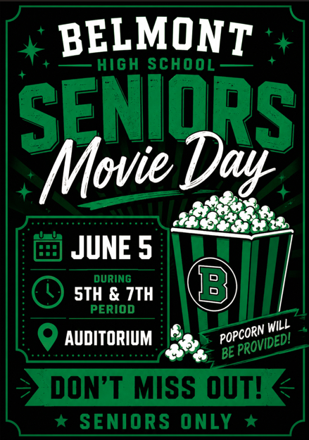 Senior Movie Night on June 5th