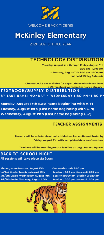 Back to School Information