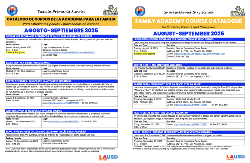 Family Workshops