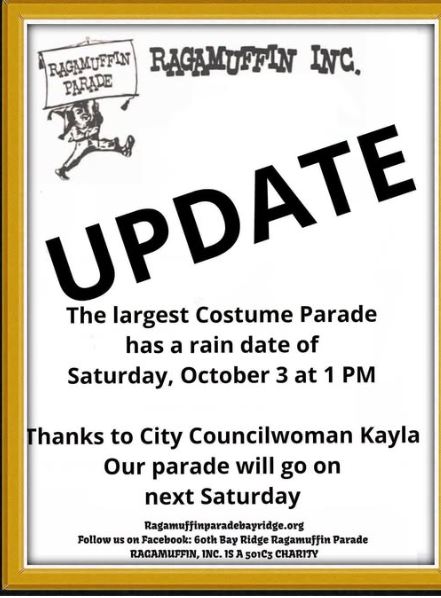 Ragamuffin Rain Date Flyer postponed 10/3/2026