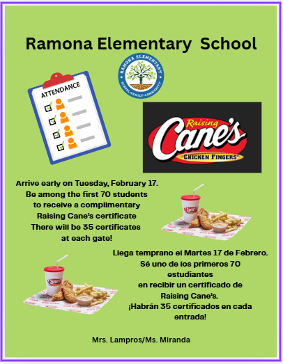 Attendance Incentive Bilingual