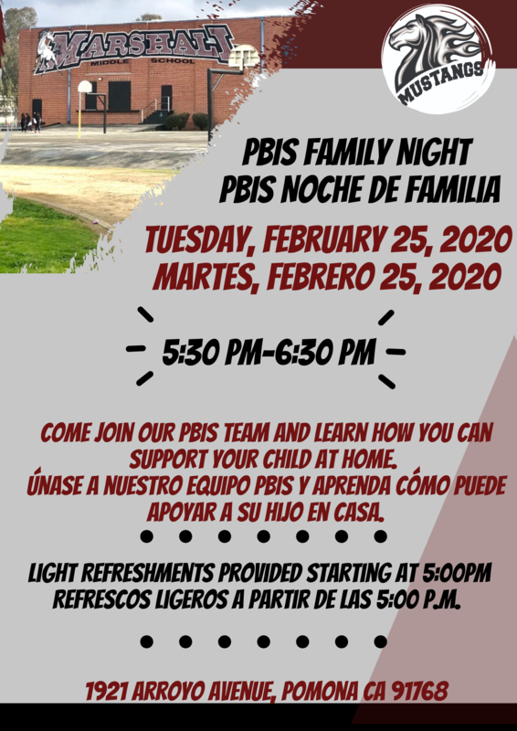 PBIS Family Night Poster