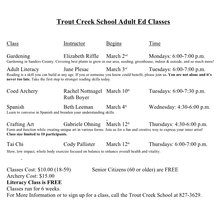 Adult Education Classes Featured Photo