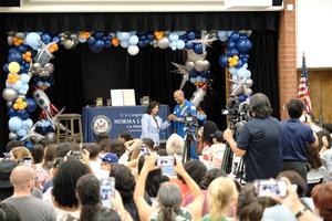 Victor visits Allison ES