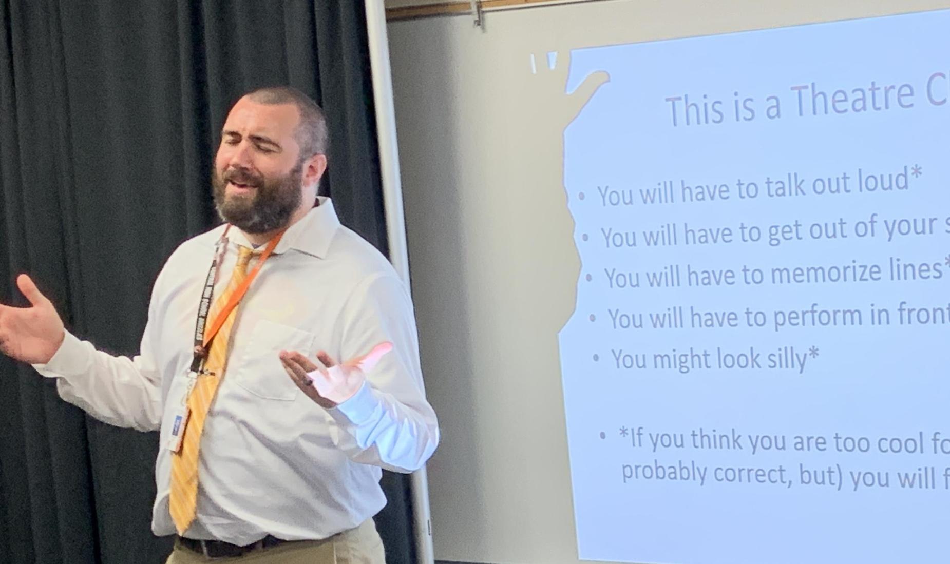 Central High Teacher Engaging His Class
