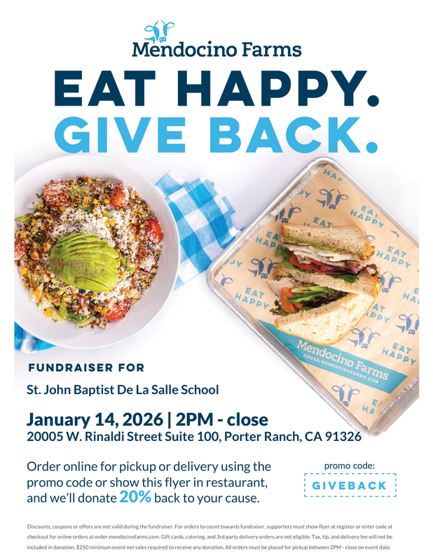 Family Night at Mendocino Farms - January 14th