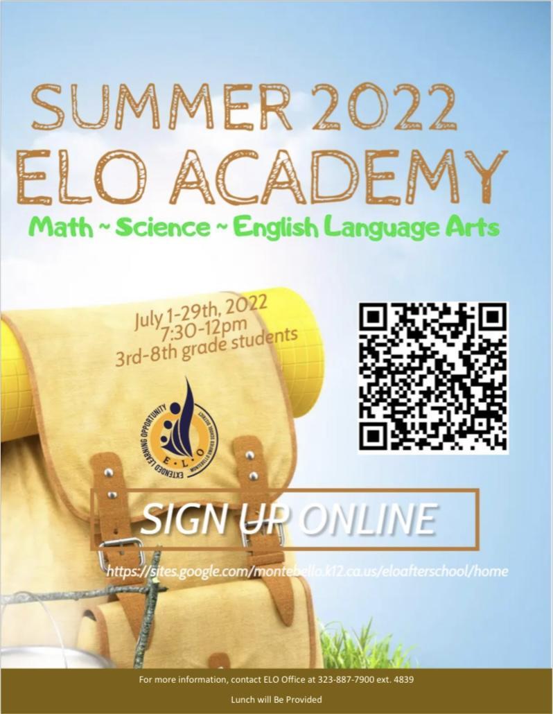 Summer ELO Academy-English