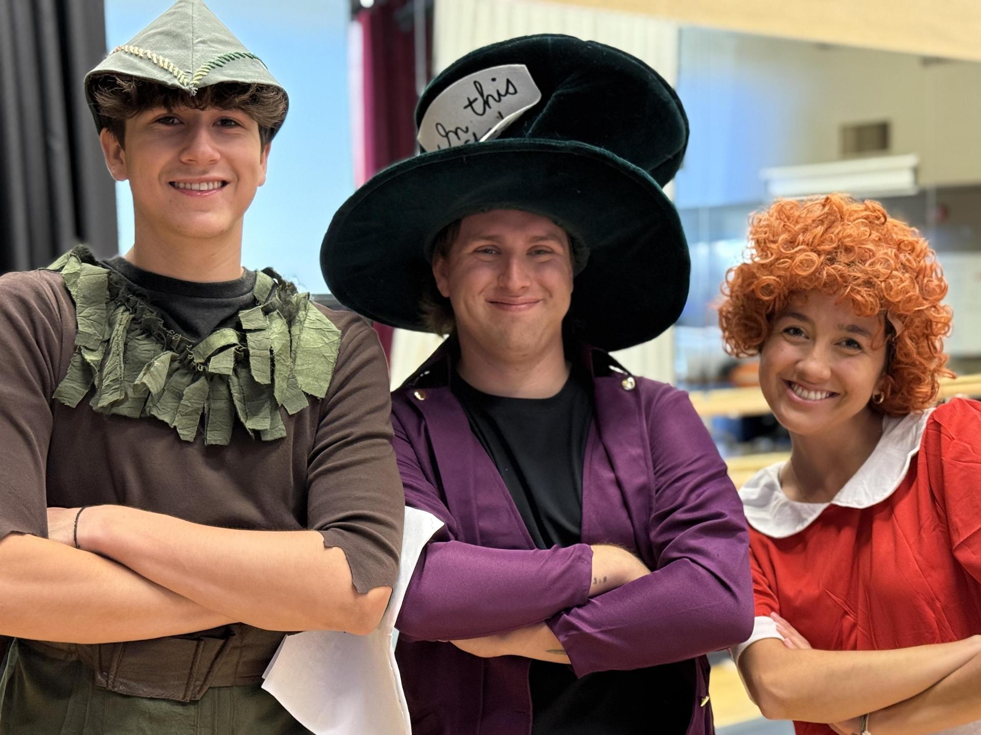 photos of choir and drama students