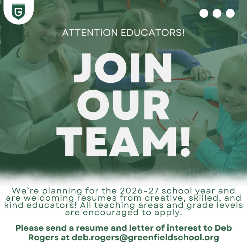 Join Our Team! Featured Photo