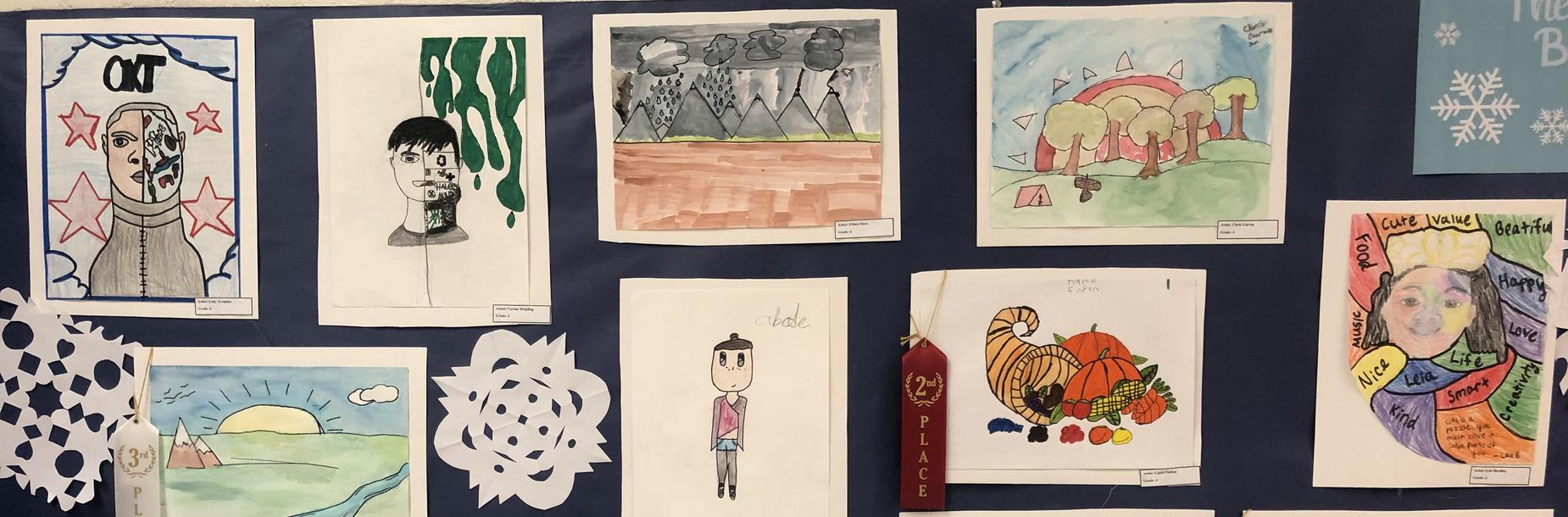 Art on Display during the Winter Fine Arts Program