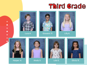 white background with student pictures