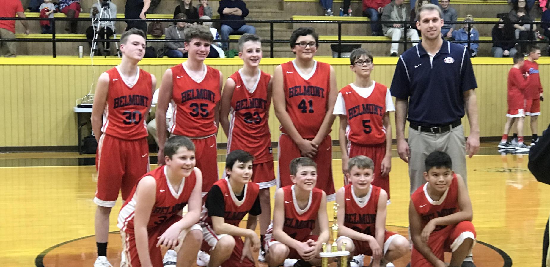 Belmont Boys win 7th Grade County Tournament