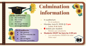 Culmination Information