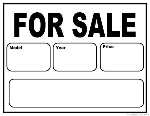 For Sale Sign