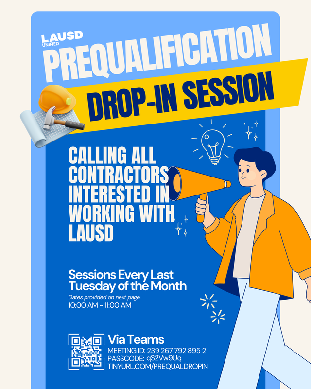 Main Flyer for Prequal Drop-in Session