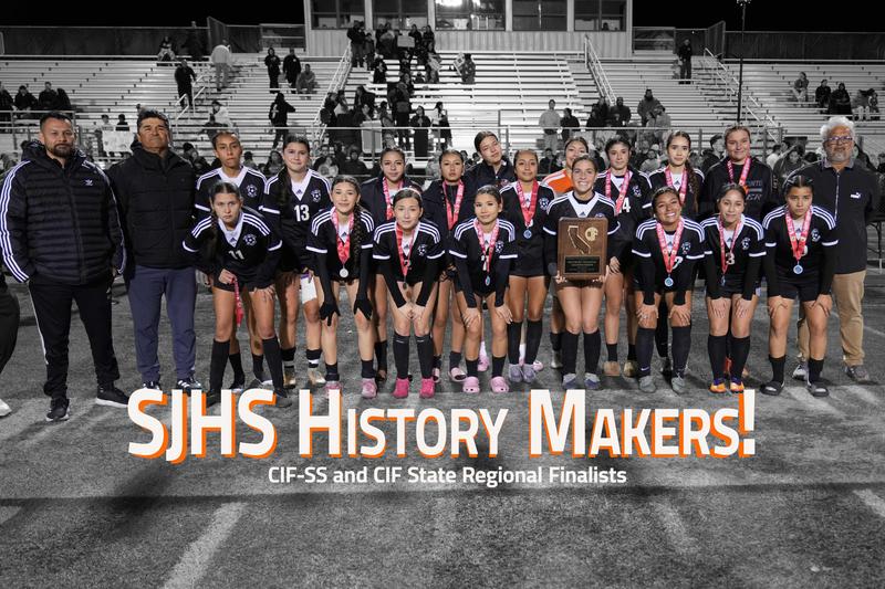 SJHS History Making Girls Soccer Team