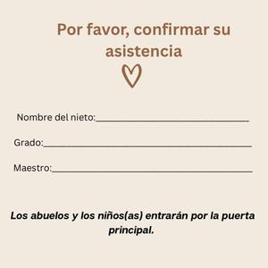 Beige background, black and brown text, Spanish text