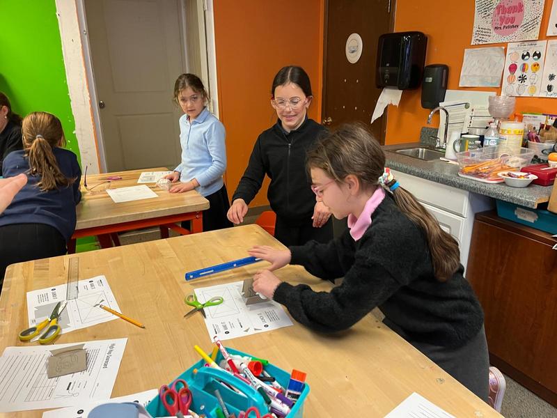 A girl working on her hopper-popper