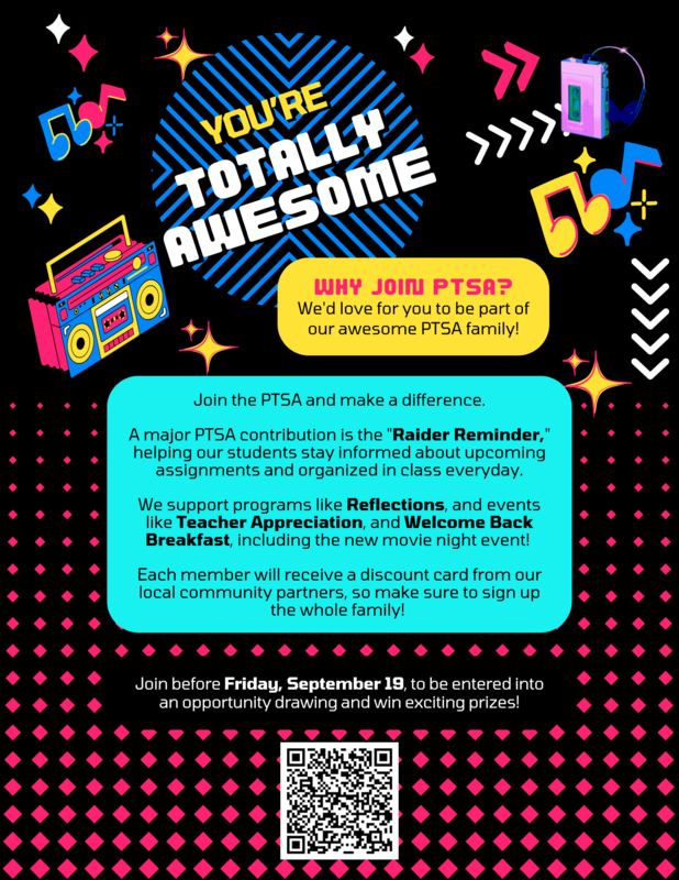 Awesome Rewards for being a PTSA Member