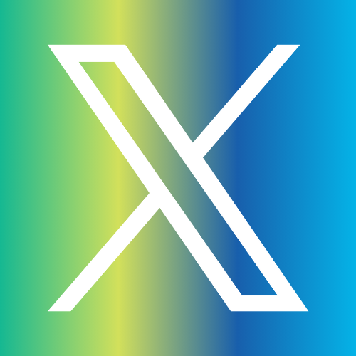 X logo with Poway CTE colors