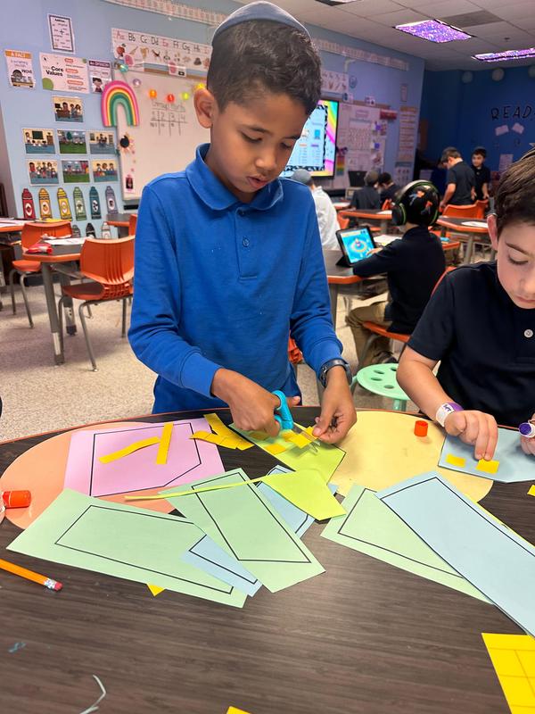 boys working on their arrays
