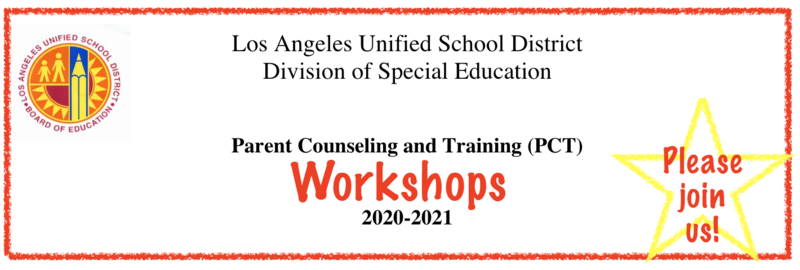 Division of Special Education Parent and Counseling Training Workshops/Talleres de capacitación para padres y consejería de la División de Educación Especial Featured Photo