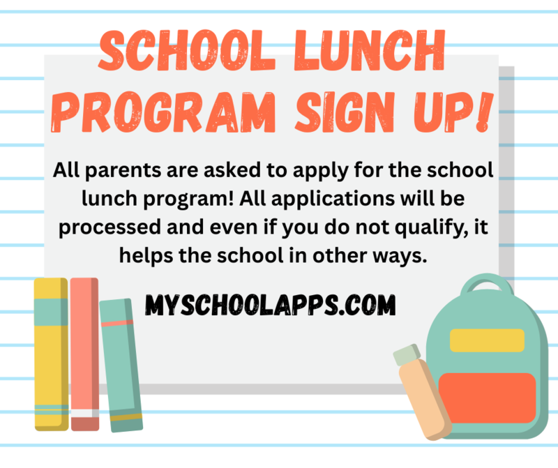 ALL Parents Asked to Sign-Up for Lunch Progam!