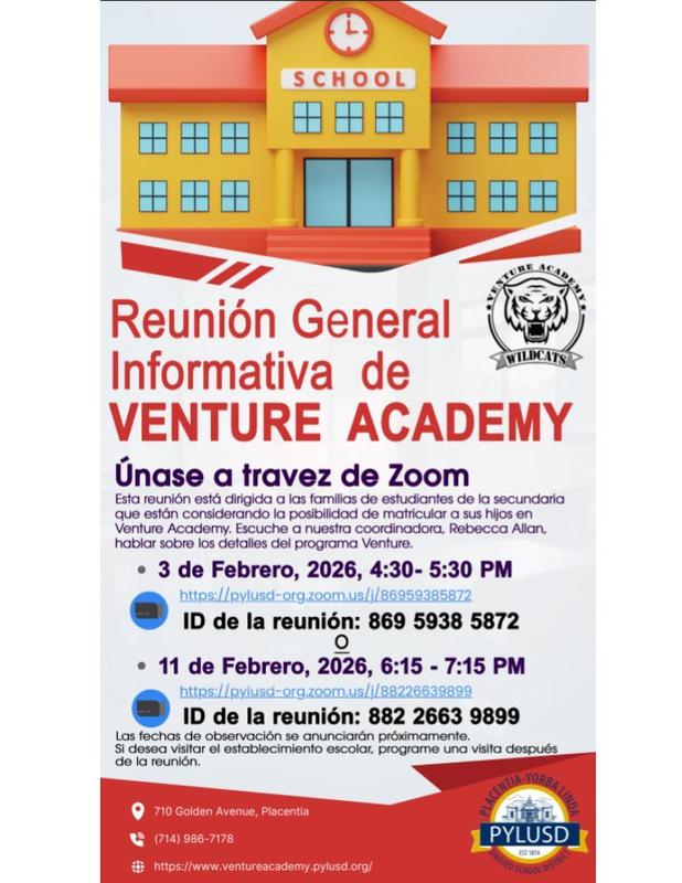Venture General Info Flyer