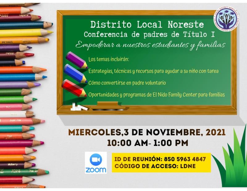 LDNE Title 1 Parent Conference - Spanish Featured Photo