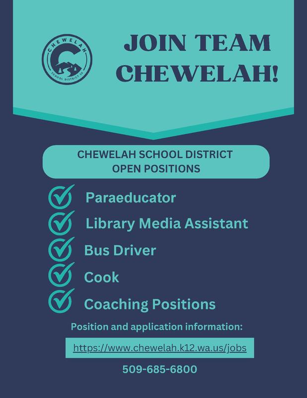 Chewelah School District Open Positions