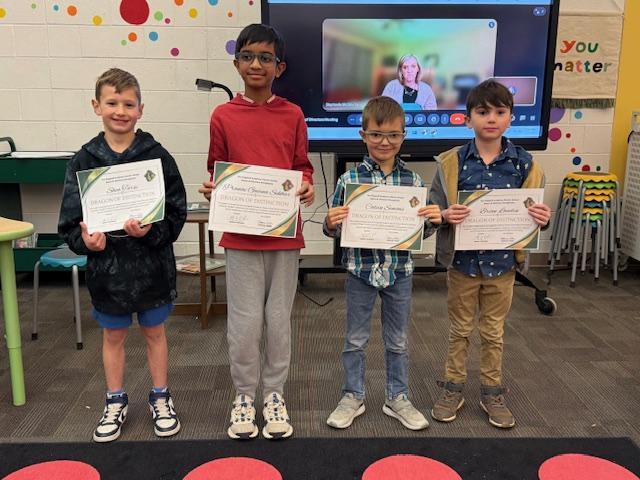 February Dragons of Distinction  Winners