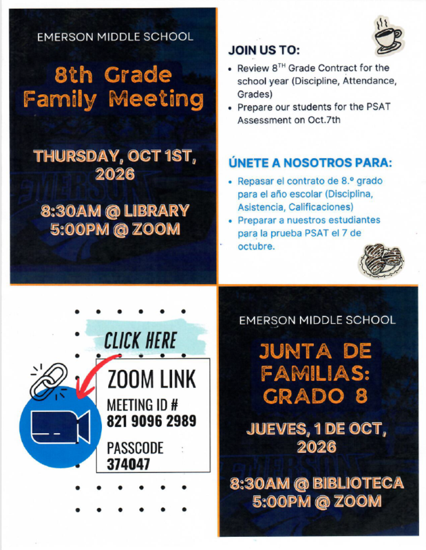 Counselor Parent Meeting - October 1, 2026