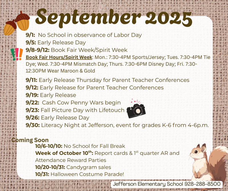 Sept. 2025 Jefferson Events