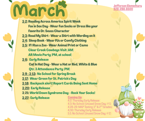 March calendar