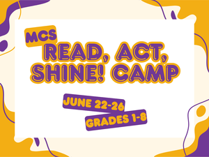 promo graphic - MCS readers theater camp