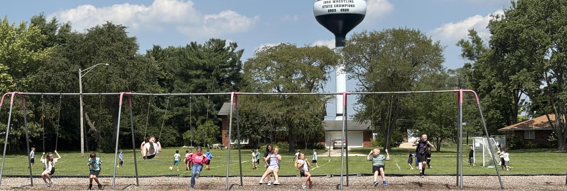 Intermediate School students at recess