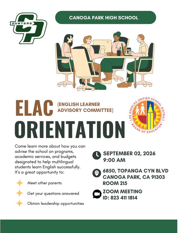 ELAC Orientation for CPHS