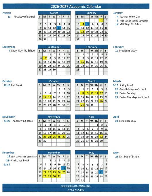 2026-2027 School Calendar Featured Photo